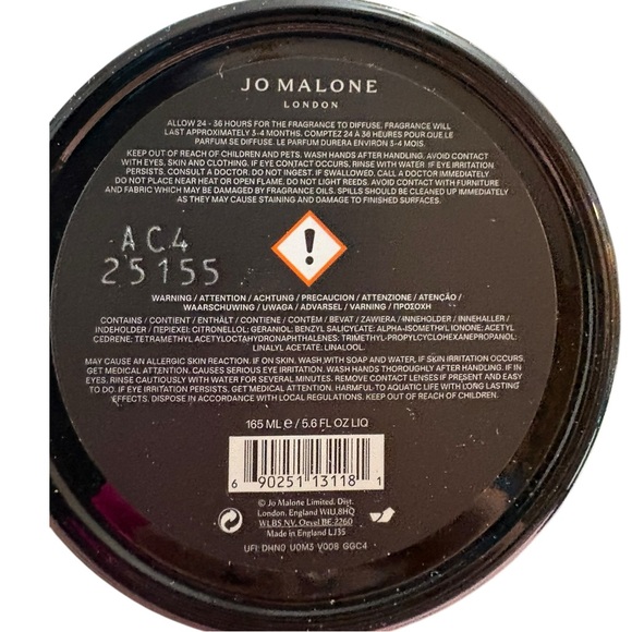 Jo Malone Velvet Rose & Oud Diffuser - Picture 6 of 6